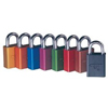 Solid Aluminum Padlocks (Shackle Diam : 1/4 in, Shackle Length : 1 1/2 in, Shackle Material : Case Hardened Boron Alloy Steel)