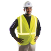 ANSI/ISEA 107 Compliant Vests (Size Group : Large, Material : 100% Polyester, Closure Type : Zipper)