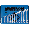 Open End Angle Wrench Sets (Opening Size : 3/8 in, 7/16 in, 1/2 in, 9/16 in, 5/8 in, 11/16 in, 3/4 in, 13/16 in, 7/8 in, 15/16 in, 1 in, 1 1/16 in, 1 1/8 in, 1 1/4 in, Opening Type : Open/Open, Includes : Vinyl Roll)