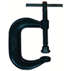 Full-Length Screw Deep Throat C-Clamps (Opening Size : 0 in [Min], 10 in [Max], Throat Depth : 5 3/8 in, Spindle Diam : 3/4 in)
