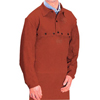 Bibs (Length : 14 in, Material : Split Cowhide, Closure Type : Snaps)