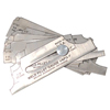 Weld Fillet Gauges (Gauge Size : 22 gauge, Size : 1/8 in [Min], 1 in [Max], Body Material : Steel)