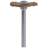 Brass Wire Disc Brushes (Applicable Materials : Bronze, Brass, Copper, Gold, Applications : Cleaning, Finishing, Diameter : 3/4 in)