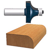 Carbide-Tipped Ball Bearing Pilot Roundover Router Bits (Applicable Materials : Wood, Corner Radius : 1/4 in, Cutting Diam : 1 in)