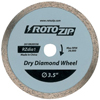 Zip® Wheels (Applicable Materials : Ceramics, Masonry, Floor Tile, Diameter : 3 1/2 in, Type : Dry Diamond Cut-Off Wheel)