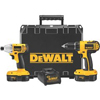 18V Cordless Combo Kits (Voltage : 18.00 V, Batt. Type : Ni-Cad, Includes : (2) Batteries, Case, Charger, DC720 Drill Driver, DW056 Impact Driver)