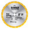 Construction Miter/Table Saw Blades (Diameter : 10 in, Thickness : 0.0710 in, Arbor Diam : 5/8 in)