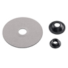 Backing Pads (Arbor Diam : 7/8 in, Diameter : 4 1/2 in, Speed : 16000 rpm [Max])
