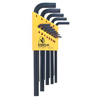 Hex L-Wrench Key Sets (Measuring System : Inch, Tip Size : 0.050 in, 1/16 in, 5/64 in, 3/32 in, 7/64 in, 1/8 in, 9/64 in, 5/32 in, 3/16 in, 7/32 in, 1/4 in, 5/16 in, 3/8 in, Tip Type : Hex)