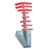 Balldriver� T-Handle Hex Key Sets (Measuring System : Metric, Tip Size : 2 mm, 2.500 mm, 3 mm, 4 mm, 5 mm, 6 mm, 8 mm, 10 mm, Tip Type : Hex Ball)