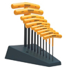 Standard T-Handle Hex Tool Sets (Measuring System : Inch, Tip Size : 3/32 in, 7/64 in, 1/8 in, 9/64 in, 5/32 in, 3/16 in, 7/32 in, 1/4 in, 5/16 in, 3/8 in, Tip Type : Hex)