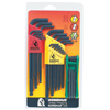 Balldriver� L-Wrench and Fold-Up Set Combinations (Measuring System : Torx, Inch/Metric, Tip Size Symbol : T9, T10, T15, T20, T25, T27, T30, T40, Tip Size : 0.050 in, 1/16 in, 5/64 in, 3/32 in, 7/64 in, 1/8 in, 9/64 in, 5/32 in, 3/16 in, 7/32 in, 1/4 in, 5/16 in, 3/8 in, 1.500 mm, 2 mm, 2.500 mm, 3 mm, 4 mm, 5 mm, 6 mm, 8 mm, 10 mm)