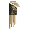 GoldGuard� Balldriver� L-Wrench Sets (Measuring System : Inch, Tip Size : 0.050 in, 1/16 in, 5/64 in, 3/32 in, 7/64 in, 1/8 in, 9/64 in, 5/32 in, 3/16 in, 7/32 in, 1/4 in, 5/16 in, 3/8 in, Tip Type : Hex Ball)
