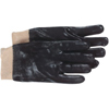 Interlock Lined Black PVC Coated Gloves (Quantity : 12 Pairs)