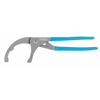 Oil Filter Pliers (Overall Length : 12 in, Jaw Opening : 2 3/4 in [Min], 4 1/4 in [Max], Jaw Shape : Curved)
