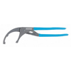 Oil Filter Pliers (Overall Length : 15 in, Jaw Opening : 2 1/2 in [Min], 5 1/2 in [Max], Jaw Shape : Curved)