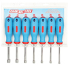 Nutdriver Sets (Opening Size : 3/16 in, 1/4 in, 5/16 in, 11/32 in, 3/8 in, 7/16 in, 1/2 in, Opening Type : Hex, Shank Length : 3 1/4 in)
