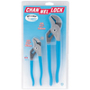 Tongue & Groove Plier Sets (Overall Length : 6 1/2 in, 9 1/2 in, Jaw Shape : Straight, Handle Type : Plastic-Dipped)