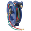 Spring Driven Welding Hose Reels (Applications : MAPP Gas, Propane, Natural Gas, Reel Frame Dim. : 10 7/8 W x 25 1/4 H x 23 L, Type : Oxygen-Acetylene Dual Hose)
