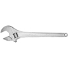 Chrome Adjustable Wrenches (Opening Size : 1 11/16 in [Max], Head Angle : 15�, Overall Length : 15 in)