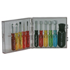 Compact Convertible Screwdriver & Nutdriver Sets (Tip Size Symbol : #1, #2, Tip Width : 1/8 in, 3/16 in, 1/4 in, Opening Size : 3/16 in, 1/4 in, 5/16 in, 11/32 in, 3/8 in)
