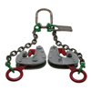 Drum Chain Sling Clamps (Working Load Limit : 1/2 tons, Overall Length : 27 in, Chain Size : 9/32 in)
