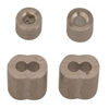 Cable Ferrule & Stops (Cable/Wire Size : 1/16 in, Material : Aluminum, Includes : (2) Ferrules, (2) Stops)