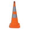 Collapsible Safety Cones (Color : Orange, Height : 28 in, 2 in [Min], 28 in [Max], Material : Nylon)