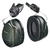 Optime 101 Earmuffs (Noise Reduction Rate (NRR) : 24 dB, Color : Dark Green, Type : Cap Attached)