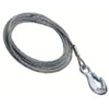 Winch Cable/Hook Assemblies (Size : 1/4 in, Length : 25 ft, Type : Cable Assembly)