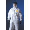 ProShield� NexGen� Coveralls (Style : Collar, Front Zipper Closure, Size Group : Medium, Color : White)