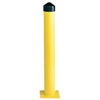 Metal Bollard Posts (Dia. : 4 1/2 in, Height : 36 in, Color : Yellow)