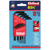Hex-L� Key Sets (Measuring System : Inch, Tip Size : 0.050 in, 1/16 in, 5/64 in, 3/32 in, 7/64 in, 1/8 in, 9/64 in, 5/32 in, 3/16 in, 7/32 in, 1/4 in, Tip Type : Hex)