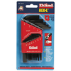 Hex-L® Key Sets (Measuring System : Inch, Tip Size : 0.050 in, 1/16 in, 5/64 in, 3/32 in, 7/64 in, 1/8 in, 9/64 in, 5/32 in, 3/16 in, 7/32 in, 1/4 in, 5/16 in, 3/8 in, Tip Type : Hex)