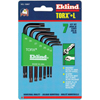 Torx® L-Key Sets (Measuring System : Torx, Tip Size Symbol : T-10, T-15, T-20, T-25, T-27, T-30, T-40, Tip Type : Torx)