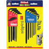 Ball-Hex-L� Key Sets (Measuring System : Inch, Metric, Tip Size : 0.050 in, 1/16 in, 5/64 in, 3/32 in, 7/64 in, 1/8 in, 9/64 in, 5/32 in, 3/16 in, 7/32 in, 1/4 in, 1.500 mm, 2 mm, 2.500 mm, 3 mm, 4 mm, 5 mm, 6 mm, Tip Type : Hex Ball)