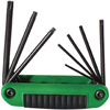 Ergo-Fold� Torx Key Sets (Tip Size Symbol : T10, T15, T20, T25, T27, T30, T40, T8, Tip Type : Torx, Finish : Black Oxide)