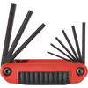 Ergo-Fold� Hex Key Sets (Measuring System : Inch, Tip Size : 5/64 in, 3/32 in, 7/64 in, 1/8 in, 9/64 in, 5/32 in, 3/16 in, 7/32 in, 1/4 in, Tip Type : Hex)
