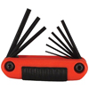 Ergo-Fold� Hex Key Sets (Measuring System : Inch, Tip Size : 0.050 in, 1/16 in, 5/64 in, 3/32 in, 7/64 in, 1/8 in, 9/64 in, 5/32 in, 3/16 in, Tip Type : Hex)