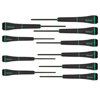 PSD� Precision Torx Screwdriver Sets (Tip Size Symbol : T-3, T-4, T-5, T-6, T-7, T-8, T-9, T-10, T-15, T-20, Handle Color : Green, Handle Type : Ergonomic Soft Grip)