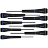 PSD� Precision Hex Screwdriver Sets (Tip Size : 0.710 mm, 0.890 mm, 1.270 mm, 1.500 mm, 2 mm, 2.500 mm, 3 mm, 4 mm, Tip Type : Hex, Handle Color : Blue)