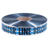 Detectable Warning Tapes (Depicted Text : Caution Water Line Below, Color : Blue, Color Text : Black)