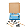 Body & Fender Repair Tool Sets (Includes : 153GB Cross Chisel Curved Hammer, 162G Shrinking Hammer, 164G Utility Pick Hammer, 1036 Light Dinging Spoon, 1058 Toe Dolly Block, 1059 Heel Dolly Block, 1060 General Purpose Dolly Block, Quantity : 7 per box)