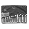 Angle Opening Hydraulic Wrench Sets (Opening Size : 11/32 in, 3/8 in, 7/16 in, 1/2 in, 9/16 in, 5/8 in, 11/16 in, 3/4 in, 13/16 in, 7/8 in, 15/16 in, 1 in, 1 1/16 in, 1 1/8 in, 1 1/4 in, 1 3/8 in, 1 7/16 in, 1 1/2 in, Opening Type : Open/Open, Includes : Pouch)