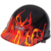 FMX Hard Caps (Color : Flame Graphics, Suspension : 8 Point Ratchet, Material : Thermoplastic)