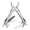 Multi-Plier� 600 Needlenose Pliers (Length : 5 in [Min], 6.560 in [Max], Material : Stainless Steel, Components : Needlenose Pliers, Wire Cutter, Wire Crimper, Fine Edge Knife, Serrated Knife, Cross Point Screwdriver, Small Flat Blade Screwdriver, Medium Flat Blade Screwdriver, Large Flat Blade Screwdriver, Lanyard Ring, Can Opener, Bottle Opener, F)