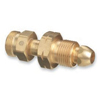 Brass Cylinder Adaptors (From Cylinder Service : CGA-510 POL Acetylene, To Regulator Service : CGA-520 B Tank, Material : Brass)
