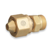Brass Cylinder Adaptors (From Cylinder Service : CGA-300 Commercial Acetylene, To Regulator Service : CGA-520 B Tank, Material : Brass)