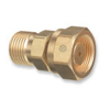 Brass Cylinder Adaptors (From Cylinder Service : CGA-520 B Tank Acetylene, To Regulator Service : CGA-300 Commercial Acetylene, Material : Brass)