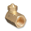 Brass Cylinder Adaptors (From Cylinder Service : CGA-200 MC Acetylene, To Regulator Service : CGA-510 POL Acetylene 90�, Material : Brass)